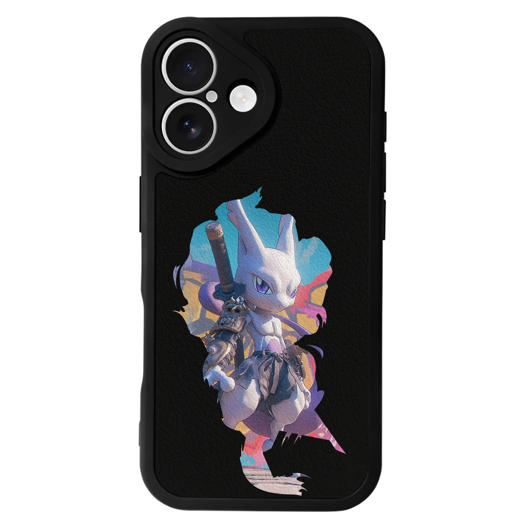 ポケモン グッズ,ミュウツー - IPhone 16シリーズ対応 ・ シリコンスマホケース ・ レザー調 ・ 高精度フィット ・ 耐衝撃 ・ ワイヤレス充電対応 ・ 精密カット